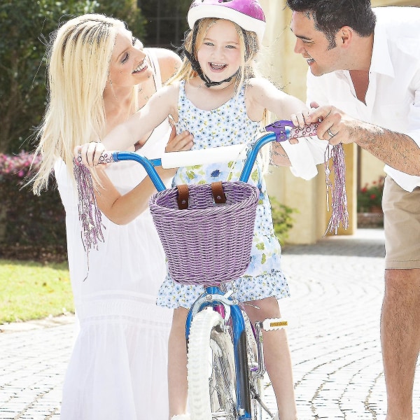 21*17*16cm lasten pajupolkupyörä Ostoskori lapsille Pojille Tyttöjen pyörä (vaaleanpunainen)