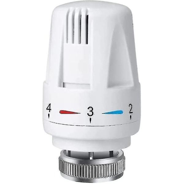 4x termostatisk hoved radiator controller termostatisk hoved varmeventil M30 X 1,5（4PCS）