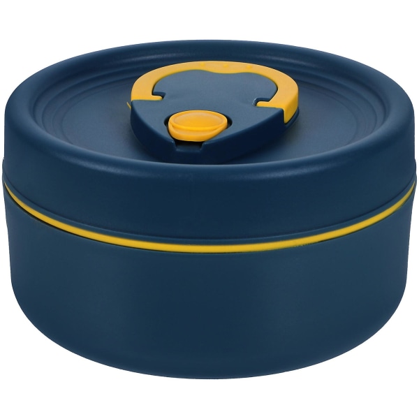 Bærbar matoppbevaringsboks Multifunksjonell lunsjboks Håndholdt matbeholder Matforsyning (12X7CM, blå)