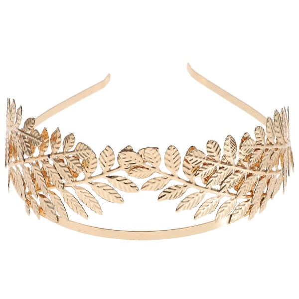 Bröllop Tiara Brud Vintage Tiara Krona Brud Hår Tillbehör Hårband Grekisk Gudinna Hårband Kvinnor (Storlek 1, Guld)