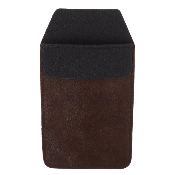 Lommebeskyttelse pennearrangør business pennveske for menn lommebeskyttelsesdeksel i skinn (15,5X8,3CM, brun)