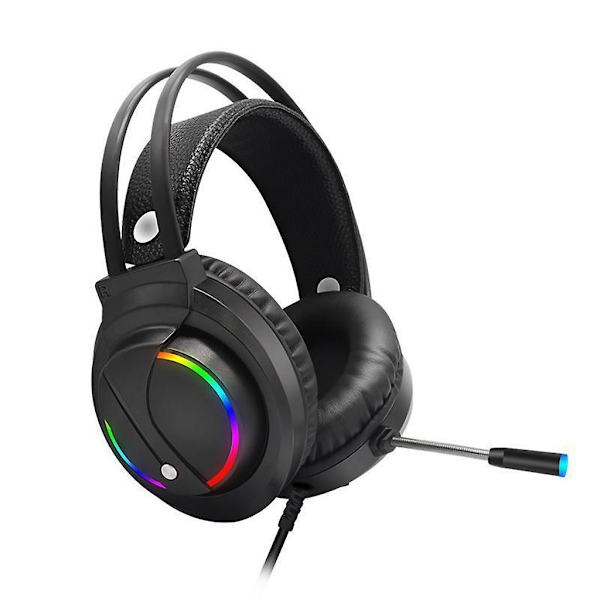 Spelheadset Rgb Bakgrundsbelysning Surroundljud Headset 3.5 Trådbundet Spelheadset (Utan Förpackning)