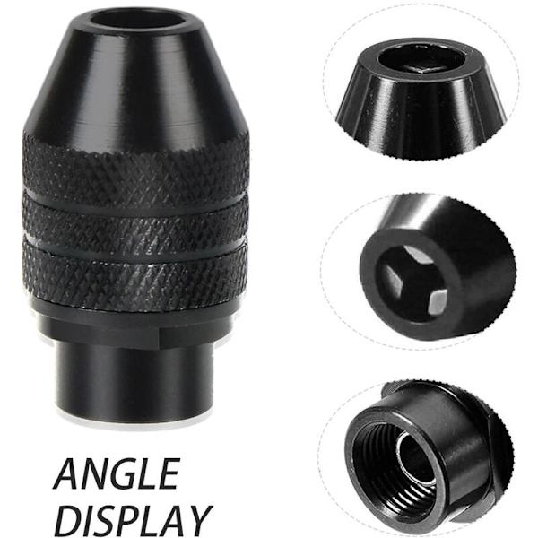 1 st Multi Quick Change Nyckellös Chuck Universal Chuck Ersättning för Dremel 4486 Roterande Verktyg Borrtillbehör