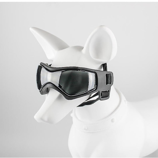 UV-solbriller til store og mellemstore hunde (sort)