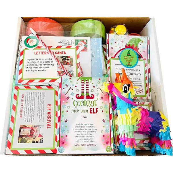 Elf Props Kit 24 dagar av julen Elf-aktiviteter Elf Countdown Present Kids
