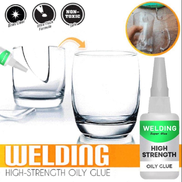 30 ml / 50 ml Hitsaus, erittäin luja öljyinen liima - Uniglue Universal Super Glue (30 ML)
