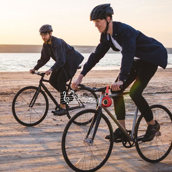 Bärbar trådlös Bluetooth-högtalare Bärbar högtalare med färgad Bluetooth 5.0 Special Holiday Gift（Röd）