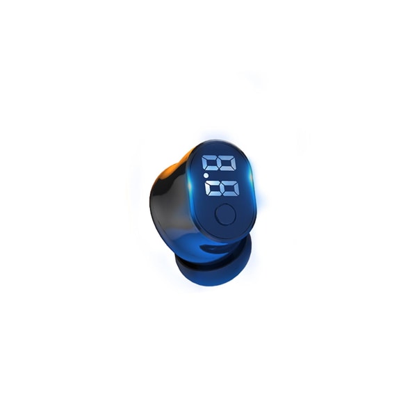 5.2 Monaural Mini Sports Bluetooth -hörlurar Power Digital Display Laddningsfack,, Brusreducering, Long Call Life（Svart）