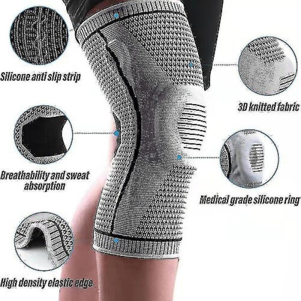 Ultra Knee Elite - Polvituki, lääketieteellinen polvituki, polven kompressiohiha_l24（M，1PCS）