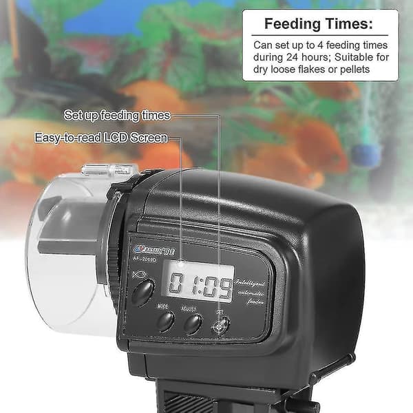 Timetop Digital Automatisk Fiskmatare Led Timer