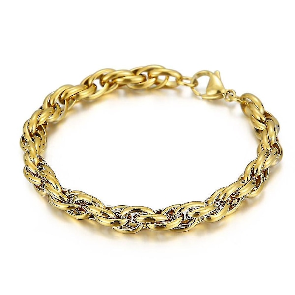 All-match dobbelt-låsende rustfrit stål armbånd til daglig brug