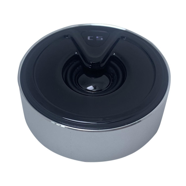 C5 Metall Bluetooth-högtalare Ring Trådlös Mini Aluminiumlegering Tung Bas Present 20240953（Silver）