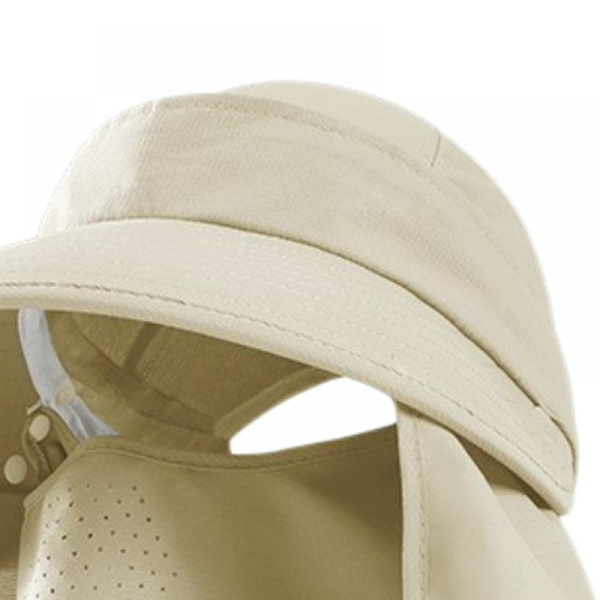 Solhatt, tillverkad av polyester solhatt för ultimat solskydd och andningsförmåga för att hålla dig sval och skyddad (hudton) i sommar