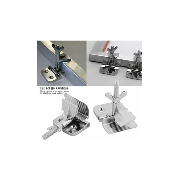 Silkscreen Metal Butterfly Frame Hinge Clamp DIY Hobby Fixed Tool Chuck
