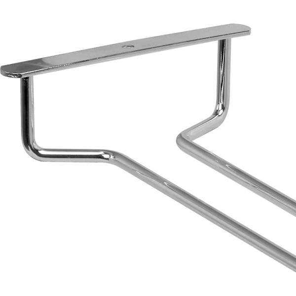 40cm Vinglas Hållare - Set Om 2 | Glas Förvaringsställ | Krom Hyllfästen | Glas Hållare