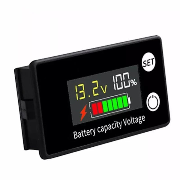 DC 8V-100V DC Batterispänningsmätare Kapacitetsindikator Effektmätare 12V 24V 48V Litiumblybatteri För 6133A LCD-batteri 1st