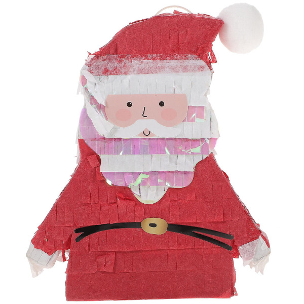 Julfest Sockerfylld leksak Pinata Smash Toy Utomhusleksak för barn (15,5X12,5X3CM, röd)