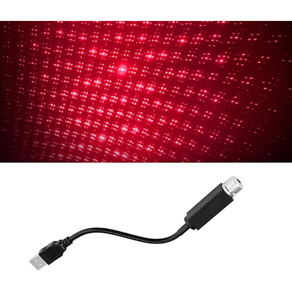 Romantisk Mini Usb Projektorlampa, Flexibel Usb Nattlampa Passar Alla Bilar Fest