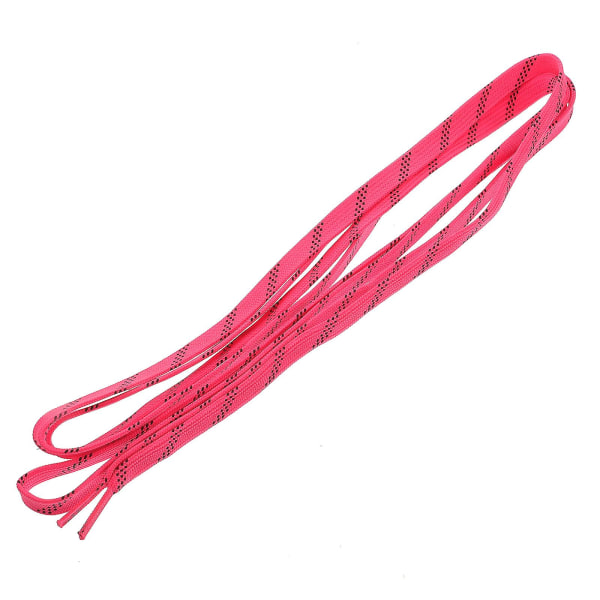 Kaksinkertaiset polyesterikengännauhat, luistinvahanauhat, rullaluistimen vahanauhat (pinkki) (274X1CM, pinkki)