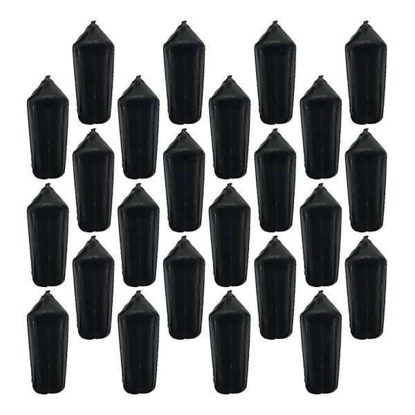40-delad uppsättning standard dart flight protector reservdelar ersättningstillbehör universell typ (1,4X0,4X0,4CM, svart)