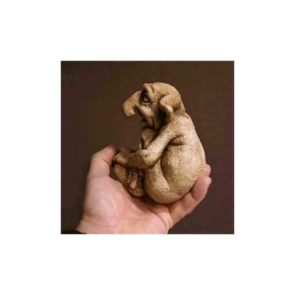 Gargoyle-statyett i harts, gotisk gargoyle-trädgårdsfigur