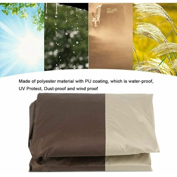 FlkwoH Hängande korg i rotting för trädgård, vattentätt möbelskydd - Äggskydd - 210D Oxford Polyester PVC-skydd