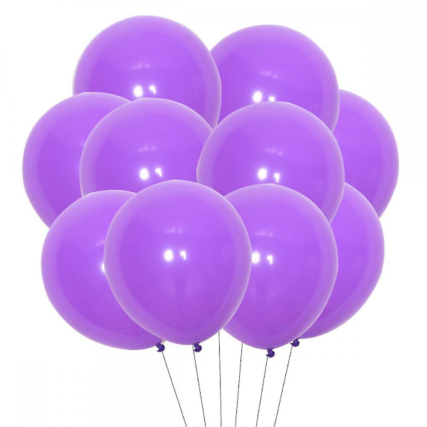 Runda matta latexballonger, högkvalitativa dekorativa latexballonger, perfekta för födelsedagsfest, bröllopsfest, julfest (blandade färger)