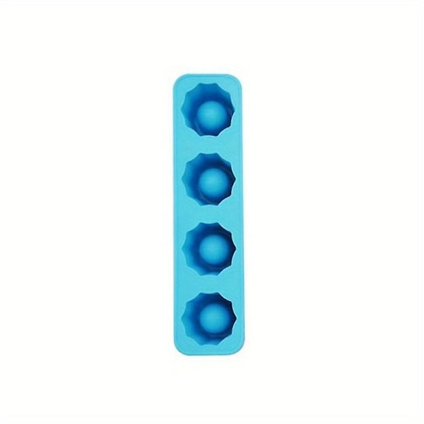 1 st Silikon Isbitbricka Form, Nyhet Drickverktyg, Gör Frys Skottglas Form, Isglas Form För Sommarfester & Evenemang（Blå）