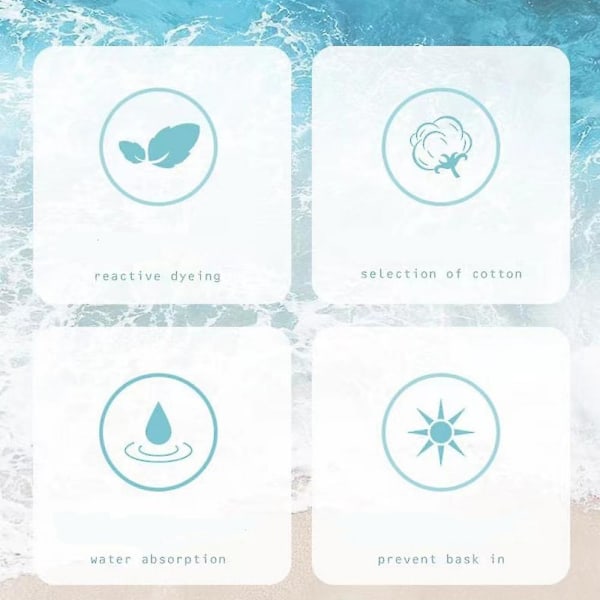 Lyxig badhandduk, strandhandduk, campinghandduk superabsorberande supermjuk för pool spa strand fritid resor utomhusaktiviteter(s)