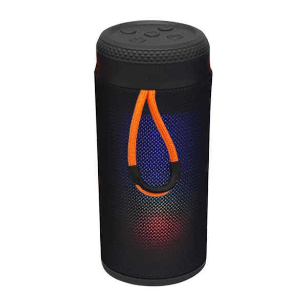 Högtalare 360 HD Surroundljud med bas, frekvensrespons 60Hz-15KHz, 5H batteri bärbar högtalare med Bluetooth, utomhus Bluetooth-högtalare（svart）