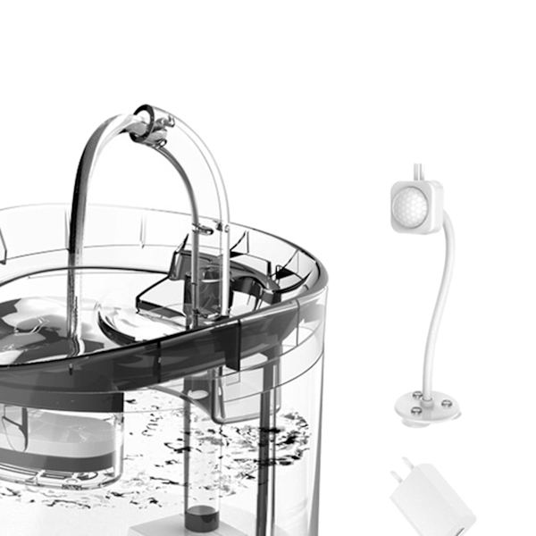 1,8 l Automatisk husdjursdrickfontän med kranpaket Induktionsfontän