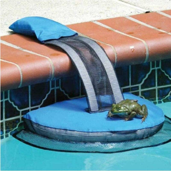 Set med 2 pool-djurskyddsramper, säkra och bekväma, bekväma för små djur att fly, kan användas för grodor, små djur, 1PCS