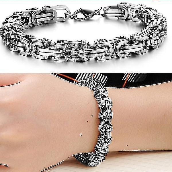 New Fashion 23cm Length Stainless Steel Men's Bangle T Ium Bracelets W