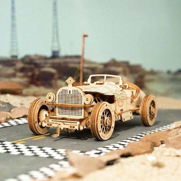 ROKR Army Jeep 3D træpuslespil mekanisk modelbyggesæt julegave til voksne