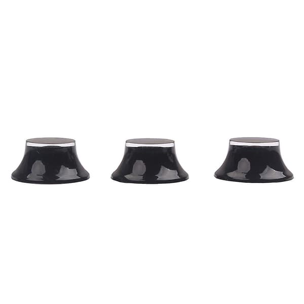 3 st/set Gitar Volym Tonkontroll Knopp Gitarr Knopp för Strat Stratocaster Elgitarr Delar Svart)