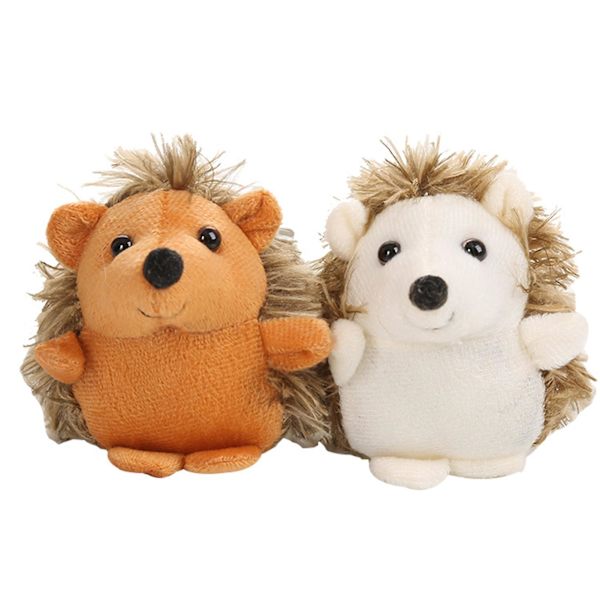 Sød tegneserie pindsvin blød plys bamse sovedyr børn gave hjem dekoration（Gul）