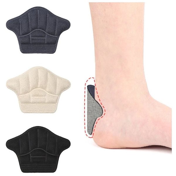 Sneakers häl skydd män damer häl pad sport innersula justera storlek hög klack foder grepp smärtlindring plåster fotvård inlägg 1 st