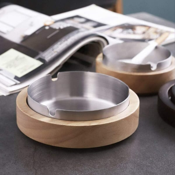 Original Design Utomhus Askkopp, Askkopp Med Stängt Lock Anti Lukt, Bärbar Vindtät Cigarr Askkopp För Inomhus Och Utomhus (STOR)