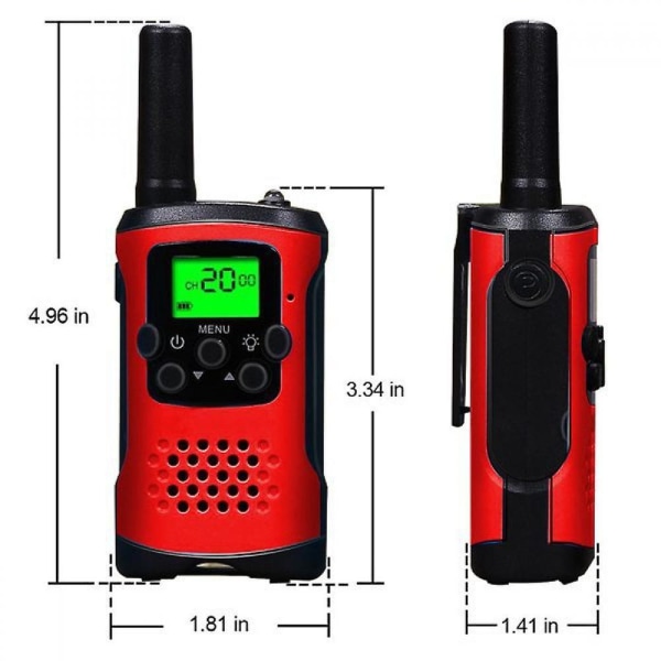 Barn Walkie Talkies Barnleksaker för 3-12 år Långdistans Tvåvägsradio Walkie Talkie Leksaker Födelsedagspresenter Semesterpresenter för Barn Flickor Pojkar Utomhus