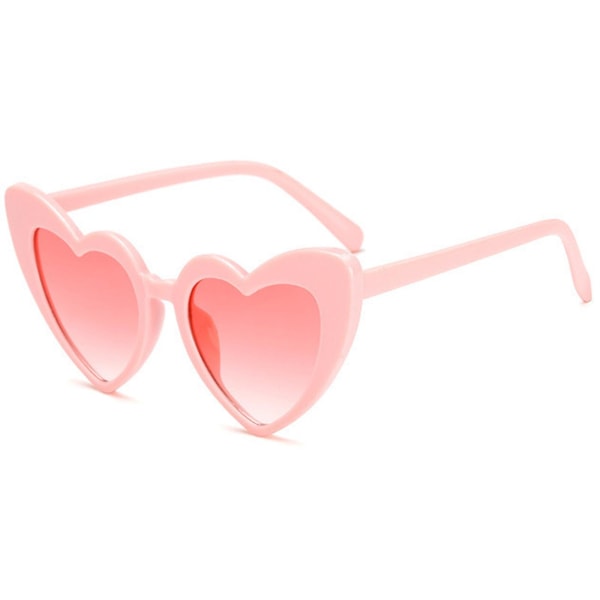 2023 nye hjerteformede solbriller til kvinder, Uv400 Retro Taylor søde briller (Pink)