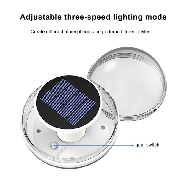 Solcelledrevne flytende bassenglys Solcelledrevne flytende lamper Ip65 Vanntett, Solcelledrevne flytende ballbassenglys for svømmebasseng