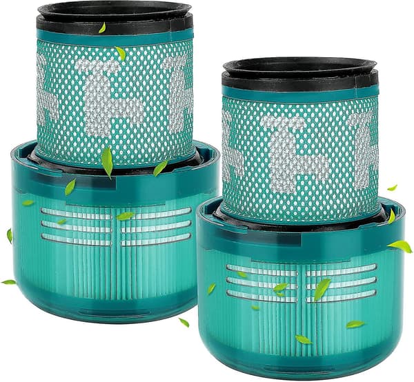 2-pack tvättbart dammsugarfilter, ersättningsdel kompatibel med Dyson