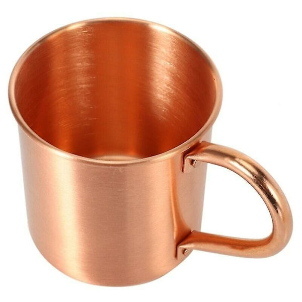 Ren koppar Moskva Mule Mug Solid Smooth utan innerfoder för coola cocktailölmuggar