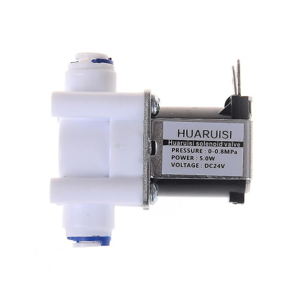Elektrisk vannventil 24v DC magnetventil 1/4" slangekobling Ro-kontroller Hfmqv（One Size）