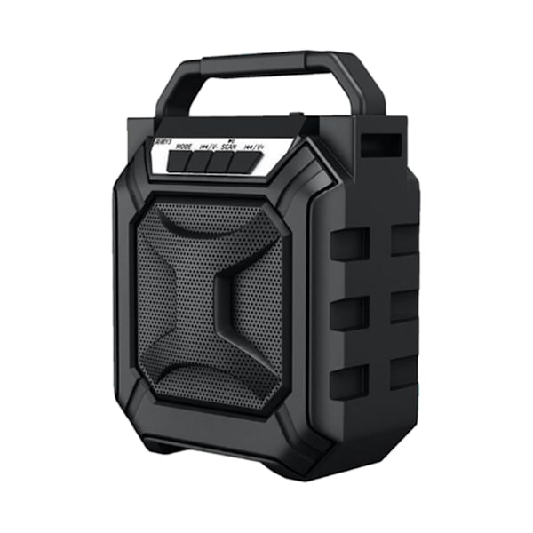 Trådlös intelligent 5.0 Bluetooth liten högtalare utomhus bärbar hög elasticitet radio trådlös bärbar mini ljud hemma subwoofer（svart）