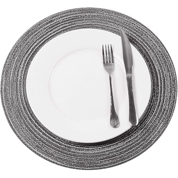 Baumwolle Platzsets Set Von 6, Tischsets Rund Abwaschbar Verschleifest Hitz
