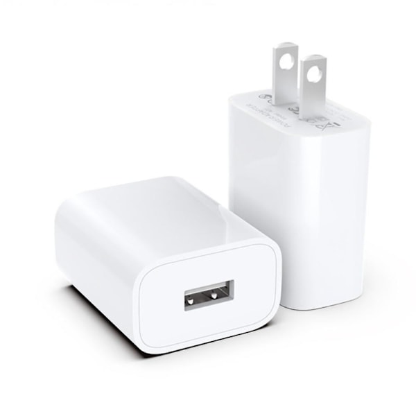 Kompatibel USB-laddningshubb för flera enheter med Fcc-certifiering och enkel förpackning, designad för snabb och effektiv laddning för hemmet (2 st) (vit)