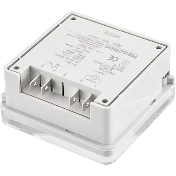 CN101A DC12V 16A SPST Digital LCD Programmerbar Timer med Vattentät Kåpa - Vit