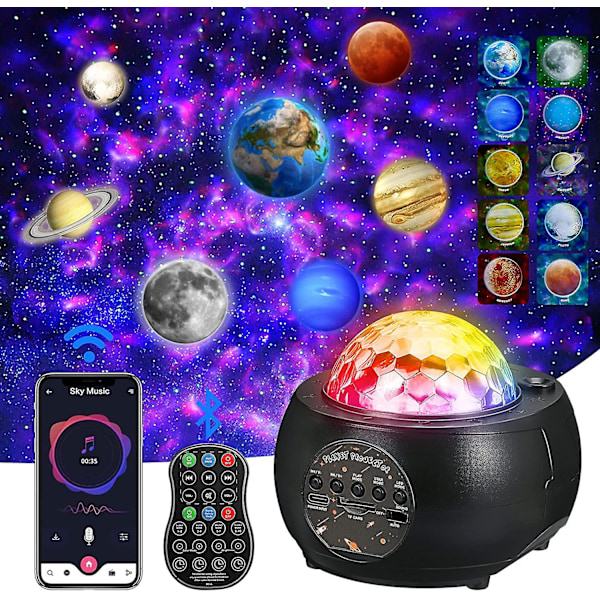Planetprojektor, galakseprojektor, populærvitenskapelig projektorlampe, stjernenatt