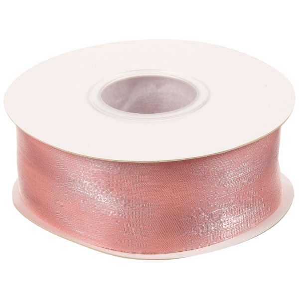 Sløjfebånd til gavebånd til at skære på rulle (11,5 x 11,5 cm, pink)